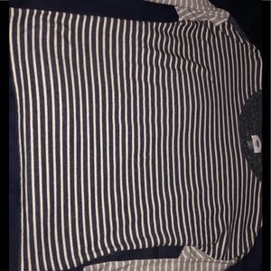 Blue and White Stripped Old Navy Long Sleeve Shirt